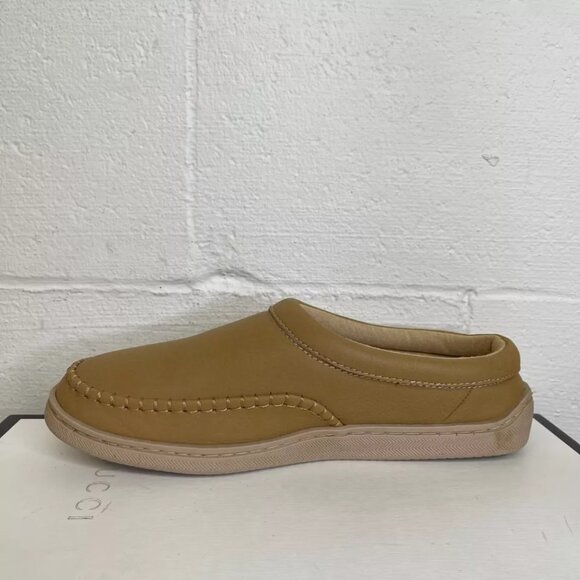 My Pillow Slippers 74472-06 Light Brown Leather Slippers Slip On Women's Size 10 - Picture 5 of 9